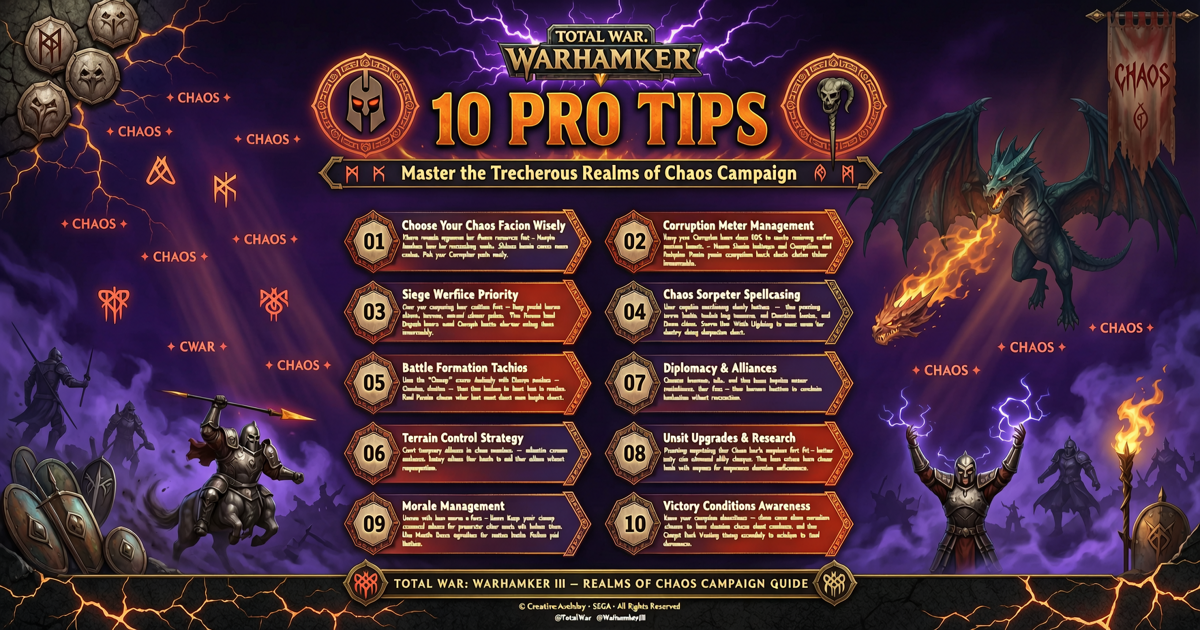 Total War: Warhammer 3 – 10 Pro Tips for Dominating the Realms of Chaos Campaign